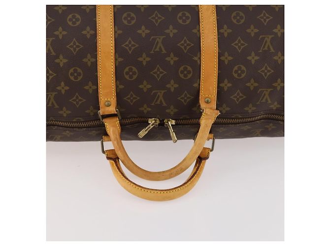 LOUIS VUITTON Borsa Boston Monogram Keepall Bandouliere 60 M41412 LV Auth BA10840 Monogramma - vista 7