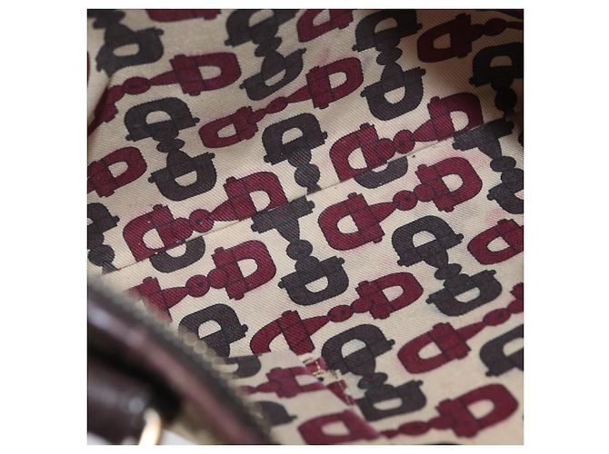 Borsa a Spalla Gucci GG Canvas Web Sherry Line Beige Oro Rosso 144388 Auth gh1840 D'oro - vista 11