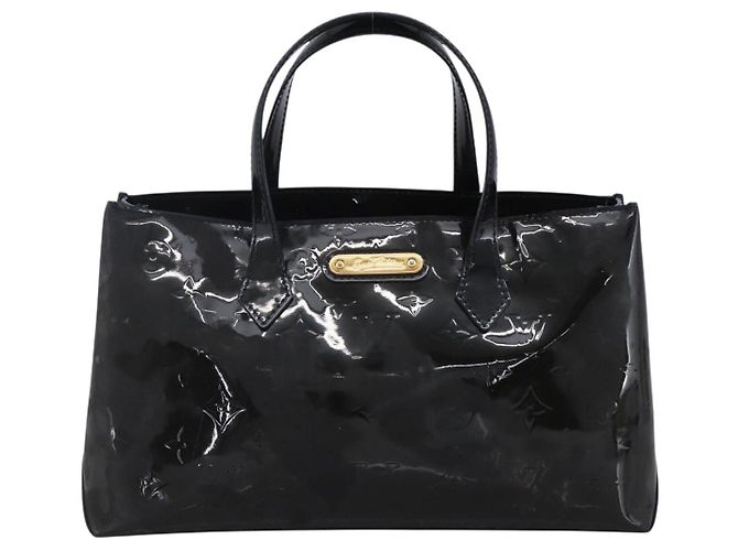 LOUIS VUITTON Borsa Wilshire PM Monogram Vernis Blu Infini M91451 LV Auth 173434 - vista 13