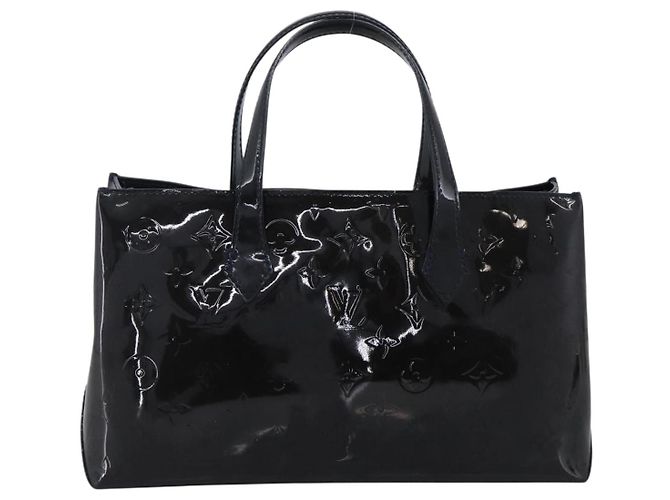 LOUIS VUITTON Borsa Wilshire PM Monogram Vernis Blu Infini M91451 LV Auth 173434 - vista 2