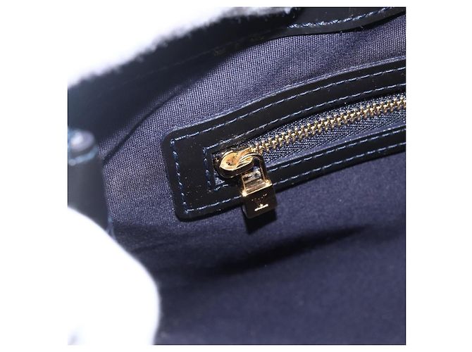LOUIS VUITTON Borsa Wilshire PM Monogram Vernis Blu Infini M91451 LV Auth 173434 - vista 20