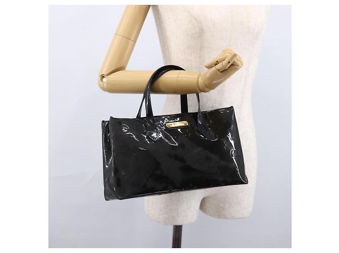 LOUIS VUITTON Borsa Wilshire PM Monogram Vernis Blu Infini M91451 LV Auth 173434 - vista 22