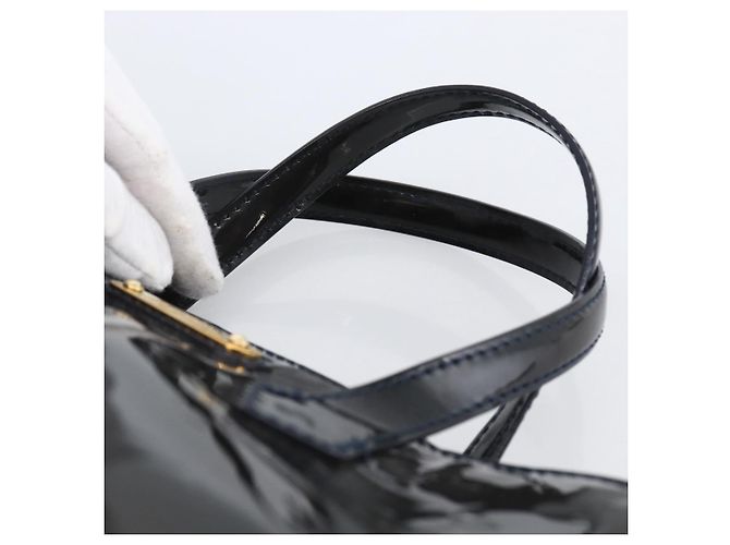 LOUIS VUITTON Borsa Wilshire PM Monogram Vernis Blu Infini M91451 LV Auth 173434 - vista 8