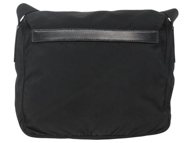 Borsa a Spalla PRADA Nylon Nero Argento Autentica 165117 - vista 2