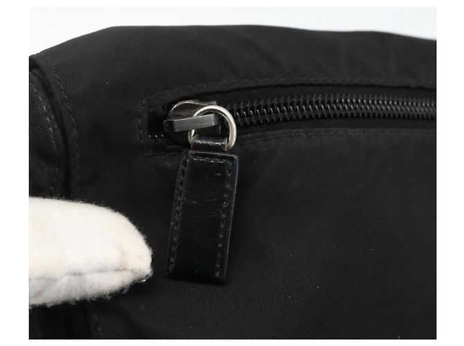 Borsa a Spalla PRADA Nylon Nero Argento Autentica 165117 - vista 21