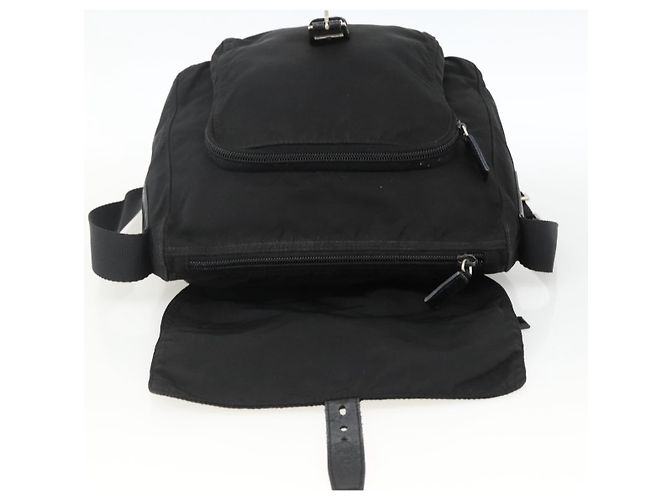 Borsa a Spalla PRADA Nylon Nero Argento Autentica 165117 - vista 22