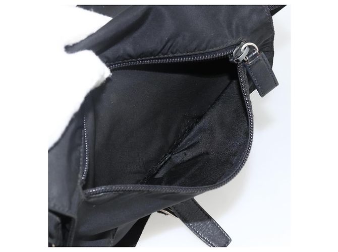 Borsa a Spalla PRADA Nylon Nero Argento Autentica 165117 - vista 29