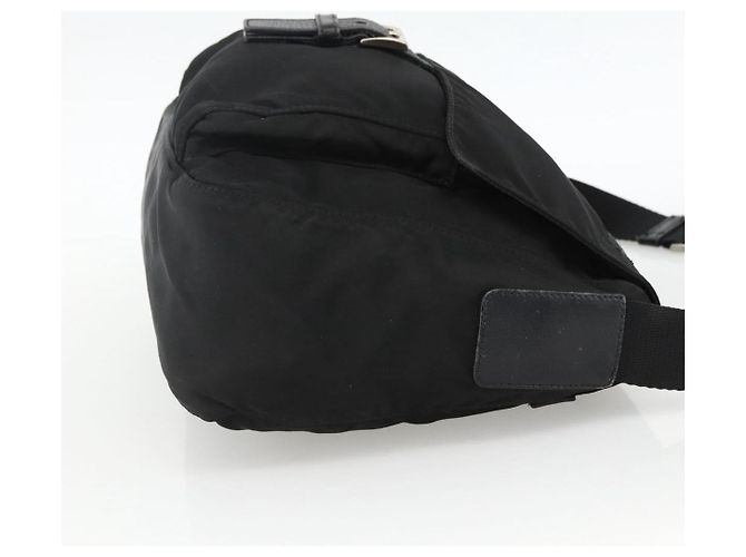Borsa a Spalla PRADA Nylon Nero Argento Autentica 165117 - vista 4