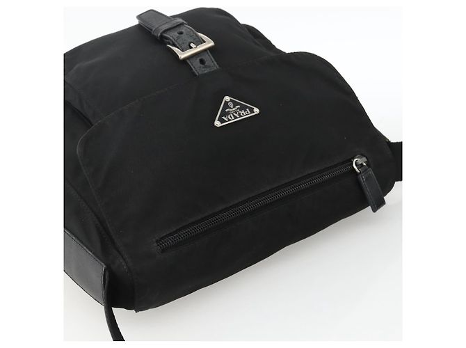 Borsa a Spalla PRADA Nylon Nero Argento Autentica 165117 - vista 6