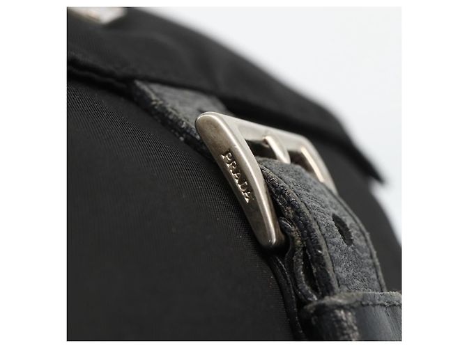 Borsa a Spalla PRADA Nylon Nero Argento Autentica 165117 - vista 8