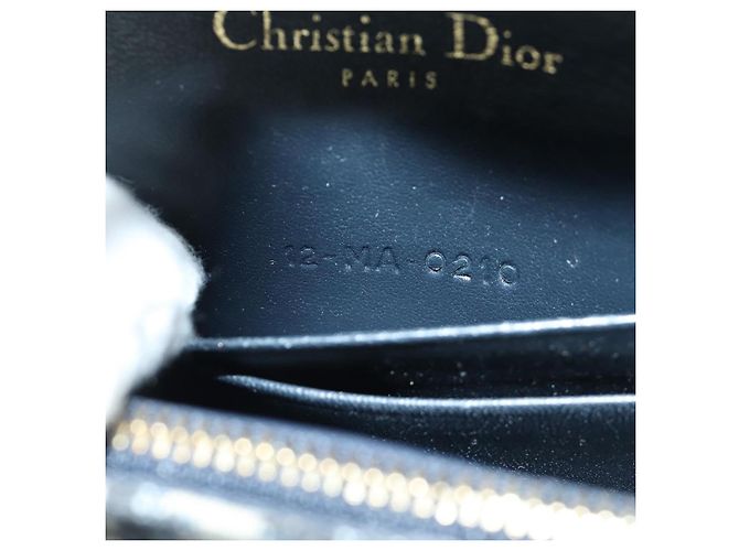 Borsa a vita in tela Trotter Christian Dior blu navy e oro Auth 171490SAV - vista 12