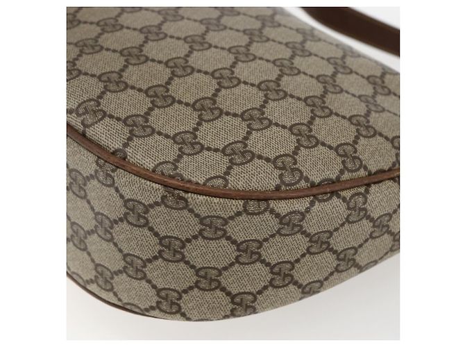 Gucci Borsa a Spalla GG Supreme PVC Beige Oro 001 256 0719 Auth mr2014 D'oro - vista 16