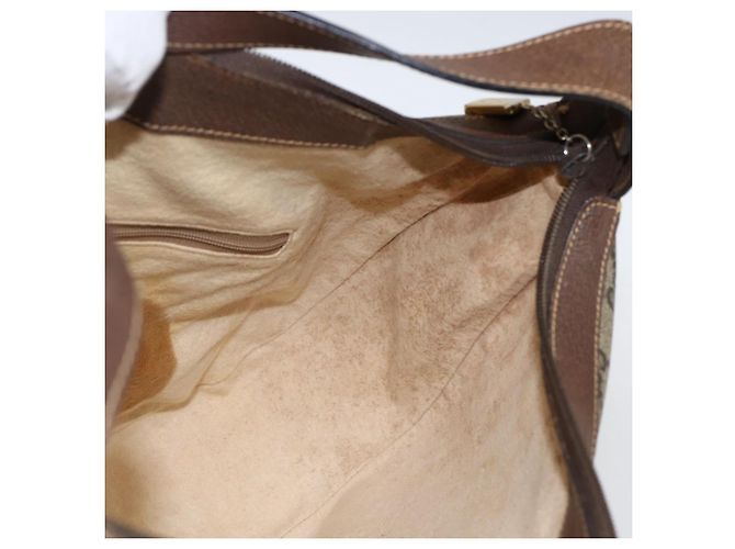 Gucci Borsa a Spalla GG Supreme PVC Beige Oro 001 256 0719 Auth mr2014 D'oro - vista 19