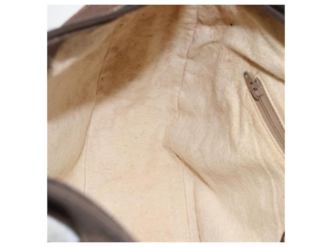Gucci Borsa a Spalla GG Supreme PVC Beige Oro 001 256 0719 Auth mr2014 D'oro - vista 20