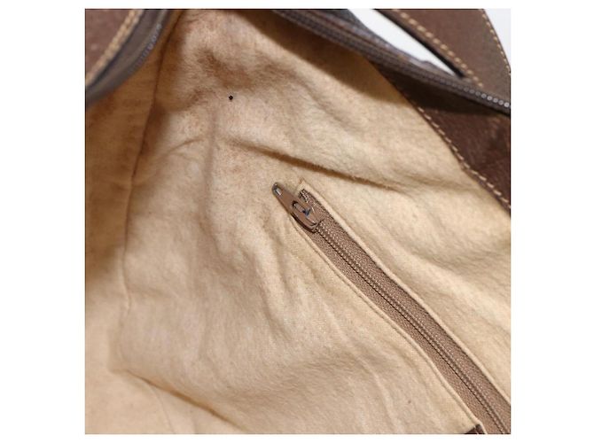 Gucci Borsa a Spalla GG Supreme PVC Beige Oro 001 256 0719 Auth mr2014 D'oro - vista 21