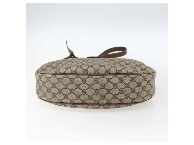 Gucci Borsa a Spalla GG Supreme PVC Beige Oro 001 256 0719 Auth mr2014 D'oro - vista 5