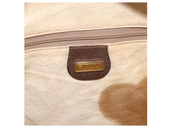 Gucci Borsa a Spalla GG Supreme PVC Beige Oro 001 256 0719 Auth mr2014 D'oro - vista 9
