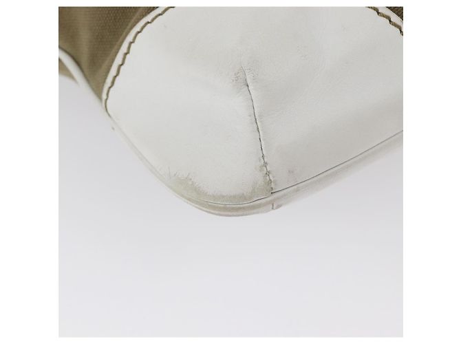 CHANEL Kettentasche aus Canvas Beige Gold CC Auth mr2009 Golden - Ansicht 15