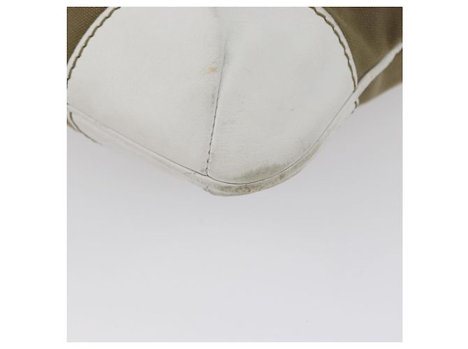 CHANEL Kettentasche aus Canvas Beige Gold CC Auth mr2009 Golden - Ansicht 16