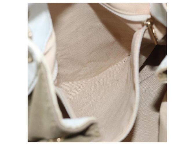 CHANEL Kettentasche aus Canvas Beige Gold CC Auth mr2009 Golden - Ansicht 21