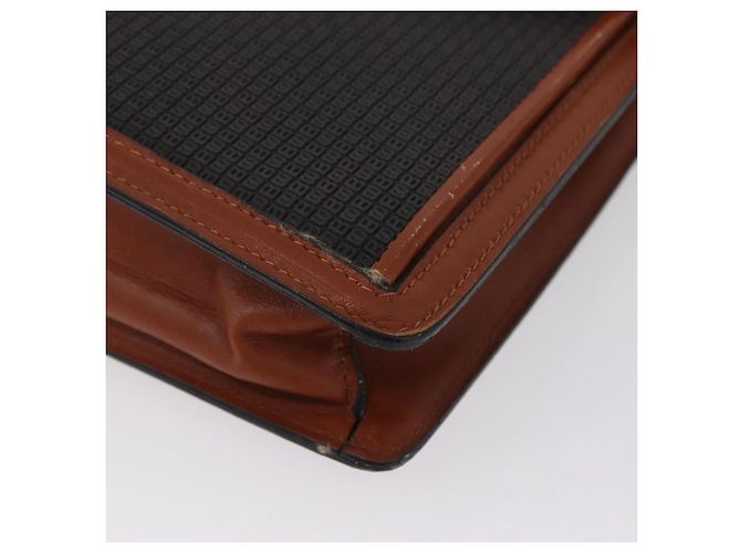 BALLY Borsa a Spalla PVC Tela Nera Oro Auth bs33655 Nero D'oro - vista 16