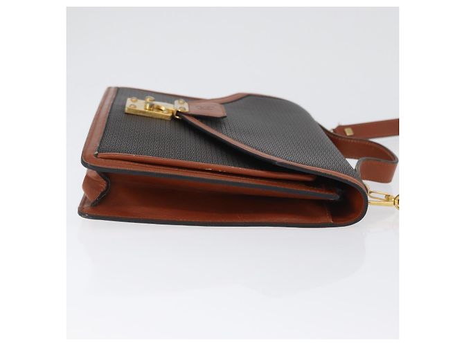 BALLY Borsa a Spalla PVC Tela Nera Oro Auth bs33655 Nero D'oro - vista 3
