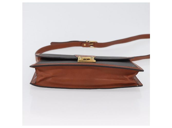 BALLY Borsa a Spalla PVC Tela Nera Oro Auth bs33655 Nero D'oro - vista 5