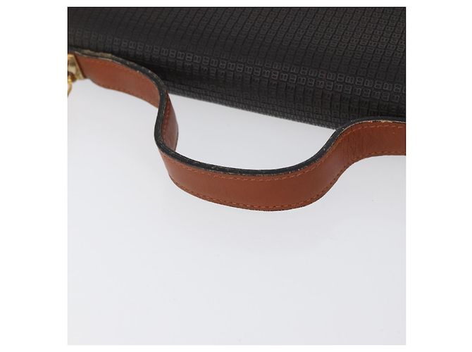 BALLY Borsa a Spalla PVC Tela Nera Oro Auth bs33655 Nero D'oro - vista 7