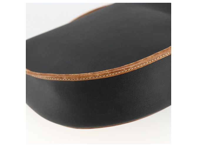 Borsa a Spalla Christian Dior in PVC Pelle Nera Oro Auth BA11060 Nero D'oro - vista 9
