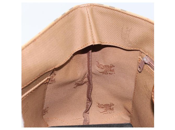 Borsa a mano Burberrys Nova Check in tela beige oro Auth 172901 D'oro - vista 19