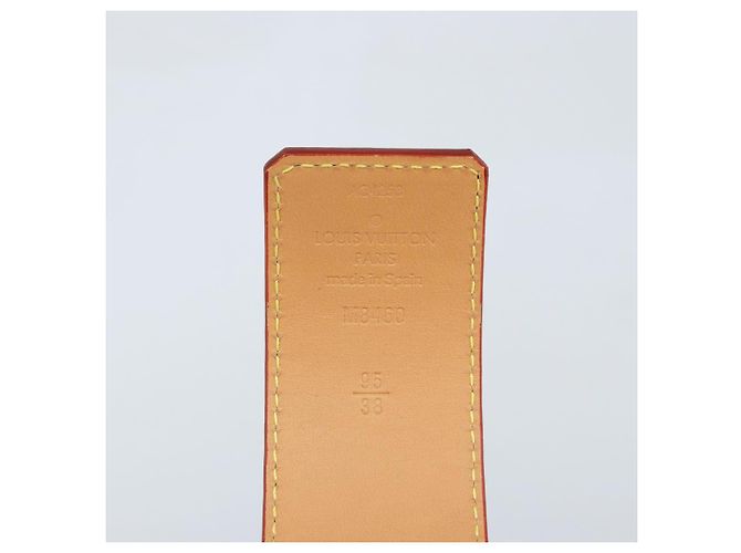 LOUIS VUITTON Gürtel Monogramm LV bedruckte Initialen 40 MM Blau M8460 Auth 166253SAM - Ansicht 12