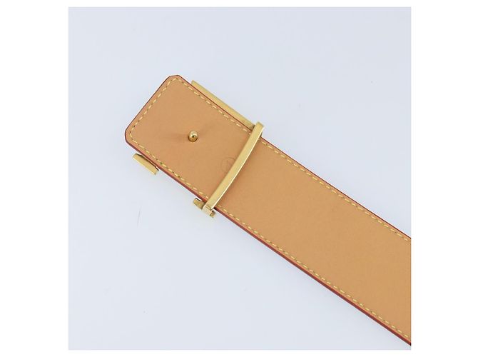 LOUIS VUITTON Gürtel Monogramm LV bedruckte Initialen 40 MM Blau M8460 Auth 166253SAM - Ansicht 7