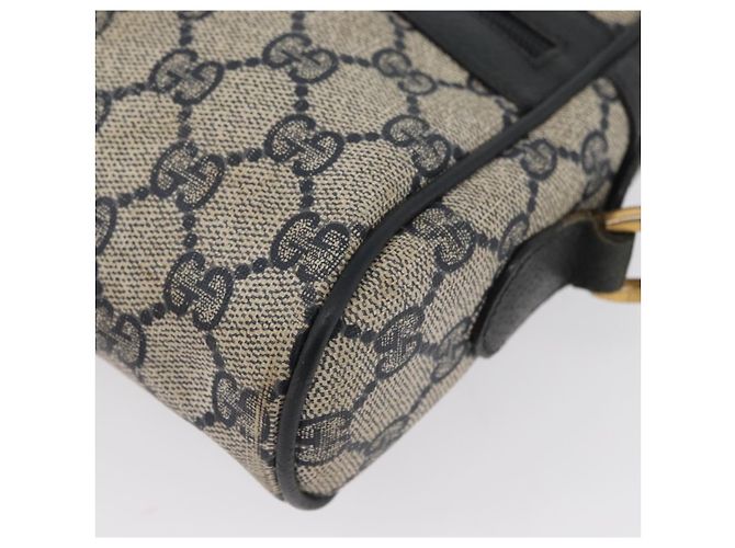 Borsa a Spalla Gucci GG Supreme Sherry Line PVC Blu Navy Oro 89 02 004 Auth ep13472 D'oro - vista 16