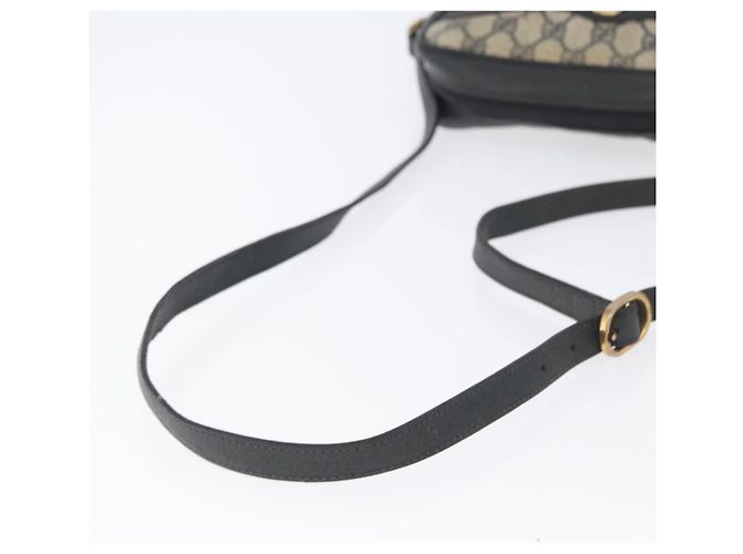 Borsa a Spalla Gucci GG Supreme Sherry Line PVC Blu Navy Oro 89 02 004 Auth ep13472 D'oro - vista 7