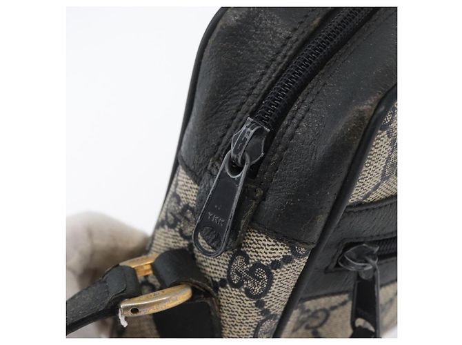Borsa a Spalla Gucci GG Supreme Sherry Line PVC Blu Navy Oro 89 02 004 Auth ep13472 D'oro - vista 9