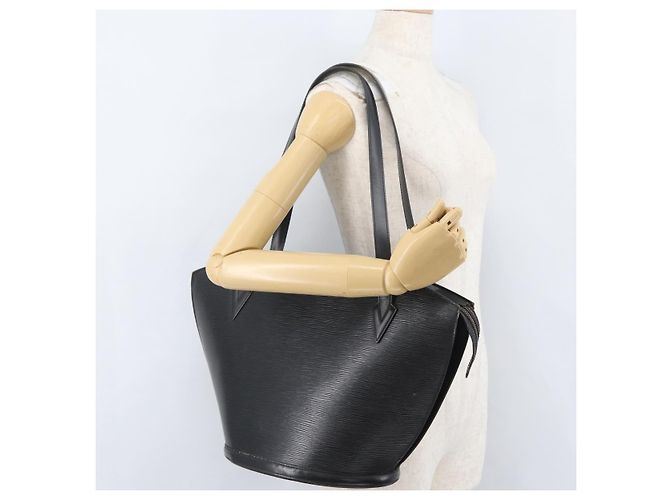 LOUIS VUITTON Borsa da Shopping Epi Saint Jacques Nera M52262 LV Auth 172714 Nero - vista 23