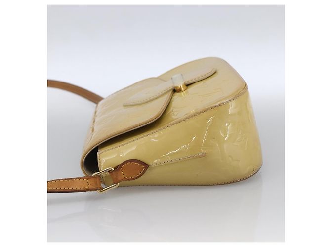 LOUIS VUITTON Borsa Bell Flower PM Monogram Vernis Broncorail M91703 Auth LNZ464 - vista 3