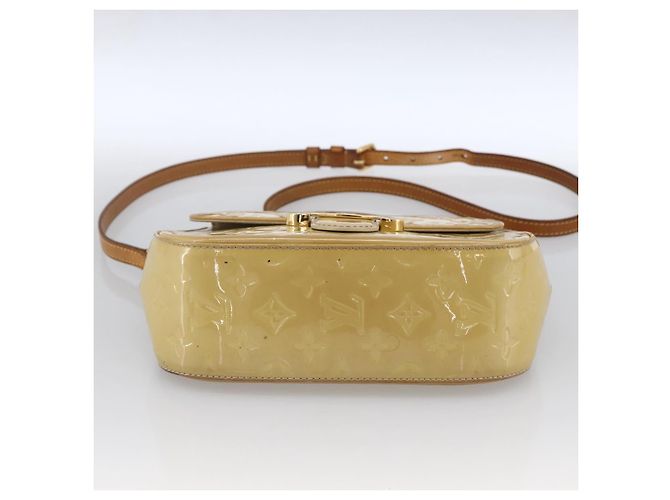 LOUIS VUITTON Borsa Bell Flower PM Monogram Vernis Broncorail M91703 Auth LNZ464 - vista 5