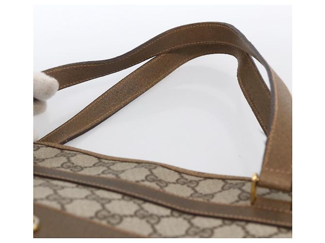 GUCCI GG Supreme Tote Bag PVC Beige Gold Auth ka2776 Golden - view 8