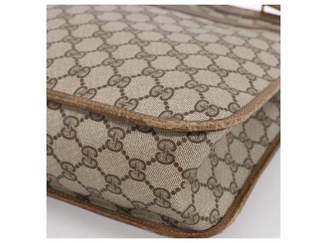 GUCCI GG Supreme Tote Bag PVC Beige Gold Auth ka2776 Golden - view 9