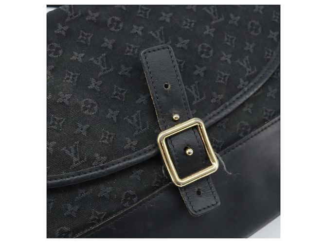 LOUIS VUITTON Borsa a Spalla Monogram Mini Belanger Nera M92672 LV Auth 172756 Nero - vista 17