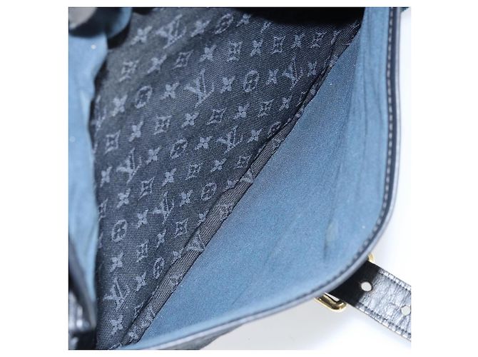 LOUIS VUITTON Borsa a Spalla Monogram Mini Belanger Nera M92672 LV Auth 172756 Nero - vista 22