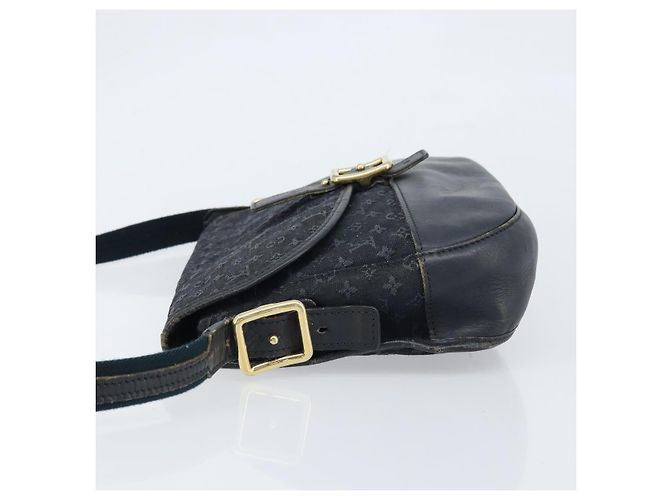LOUIS VUITTON Borsa a Spalla Monogram Mini Belanger Nera M92672 LV Auth 172756 Nero - vista 4