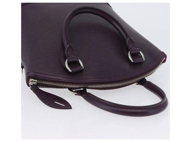 LOUIS VUITTON Borsa a Mano Epi Lockit PM Viola Cassis M4229K LV Auth LNZ463V Porpora Viola scuro - vista 6