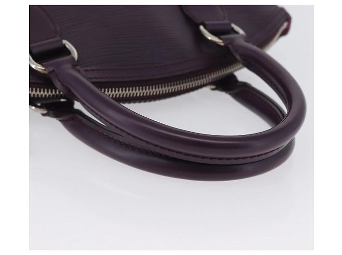 LOUIS VUITTON Borsa a Mano Epi Lockit PM Viola Cassis M4229K LV Auth LNZ463V Porpora Viola scuro - vista 7
