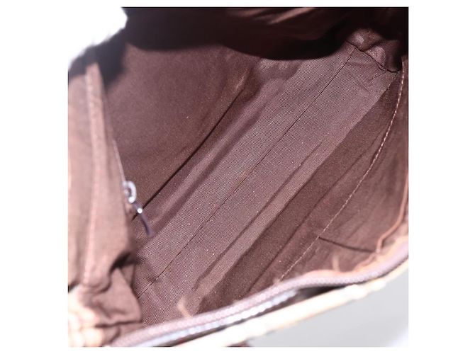 Sac à main en toile beige à motif Nova Check de BURBERRY, doré, authentique, référence bs33688 - vue 11