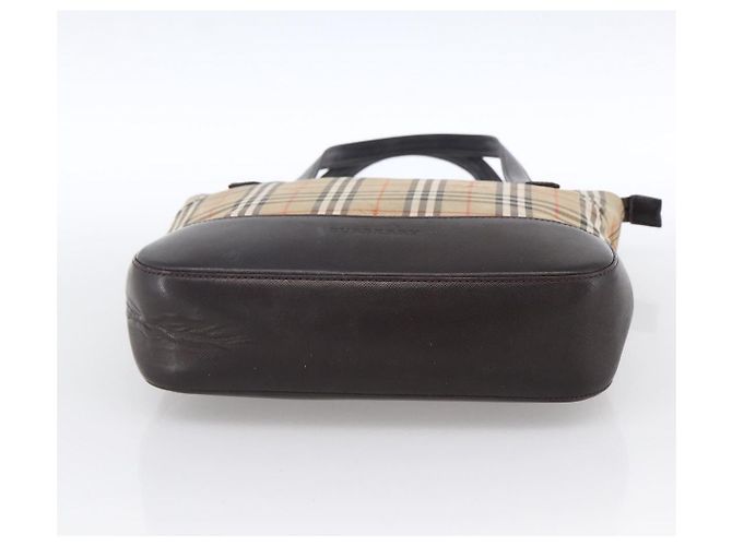 Sac à main en toile beige à motif Nova Check de BURBERRY, doré, authentique, référence bs33688 - vue 5