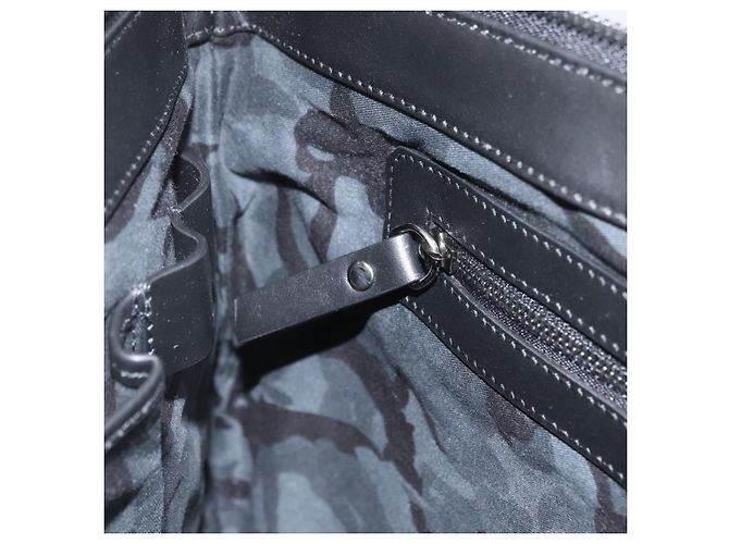 Jimmy Choo Studs Clutch Tasche aus Leder Marine Silber Auth BA11032 Marineblau - Ansicht 19
