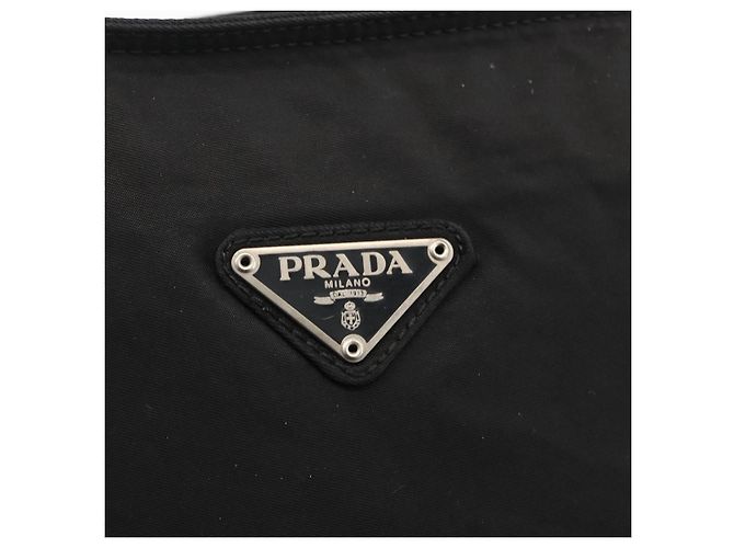 Borsa a Spalla PRADA Nylon Nero Argento Autentica 172683 - vista 17