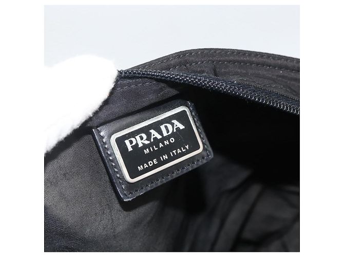 Borsa a Spalla PRADA Nylon Nero Argento Autentica 172683 - vista 18